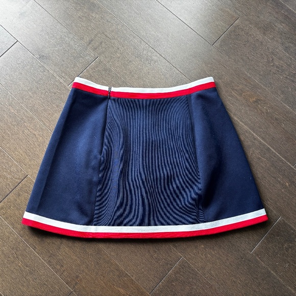 Sporty & Rich Trapeze Small Tennis Mini Skirt - Blue - Picture 6 of 7